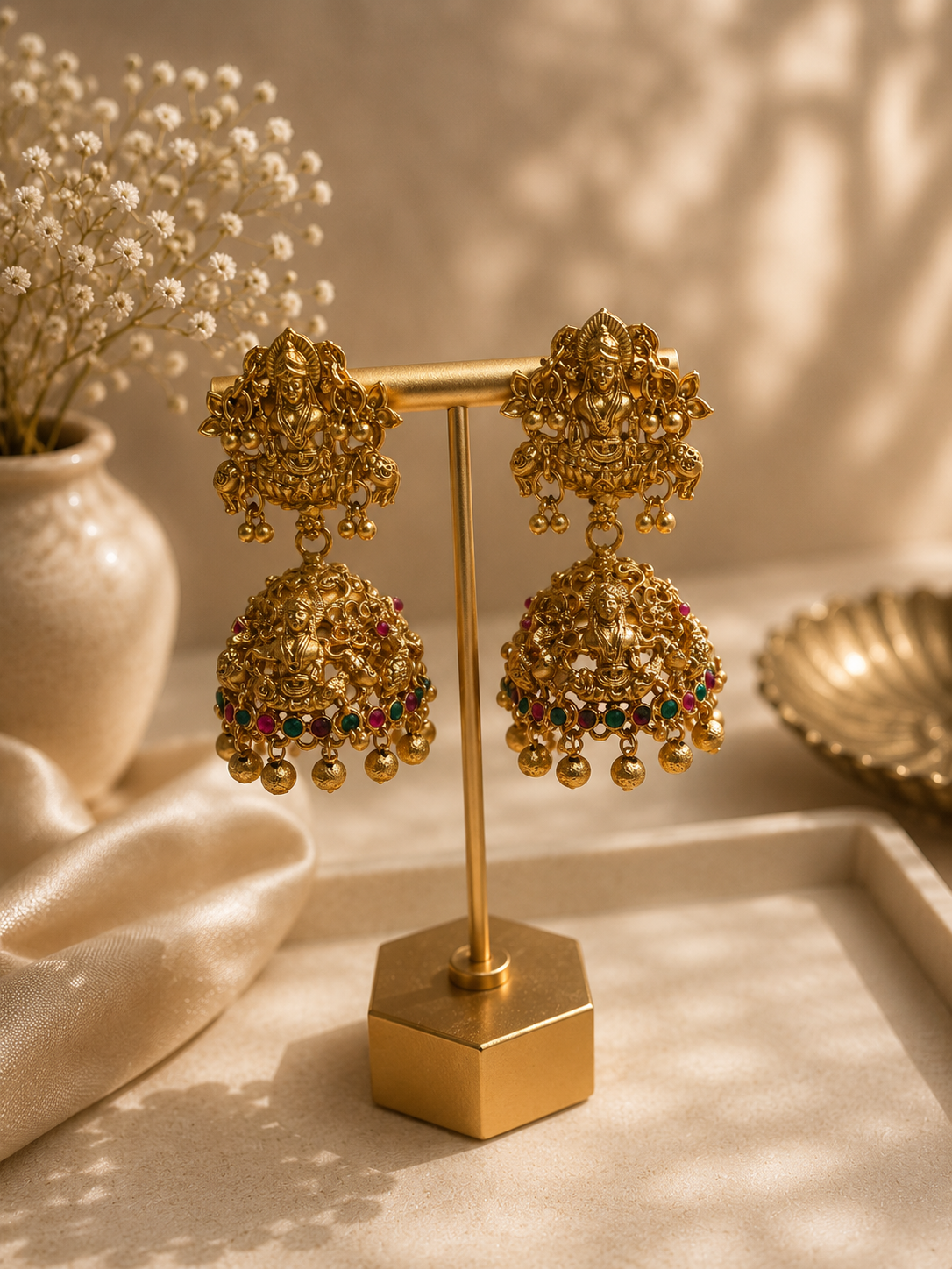 Mahalakshmi jhumka